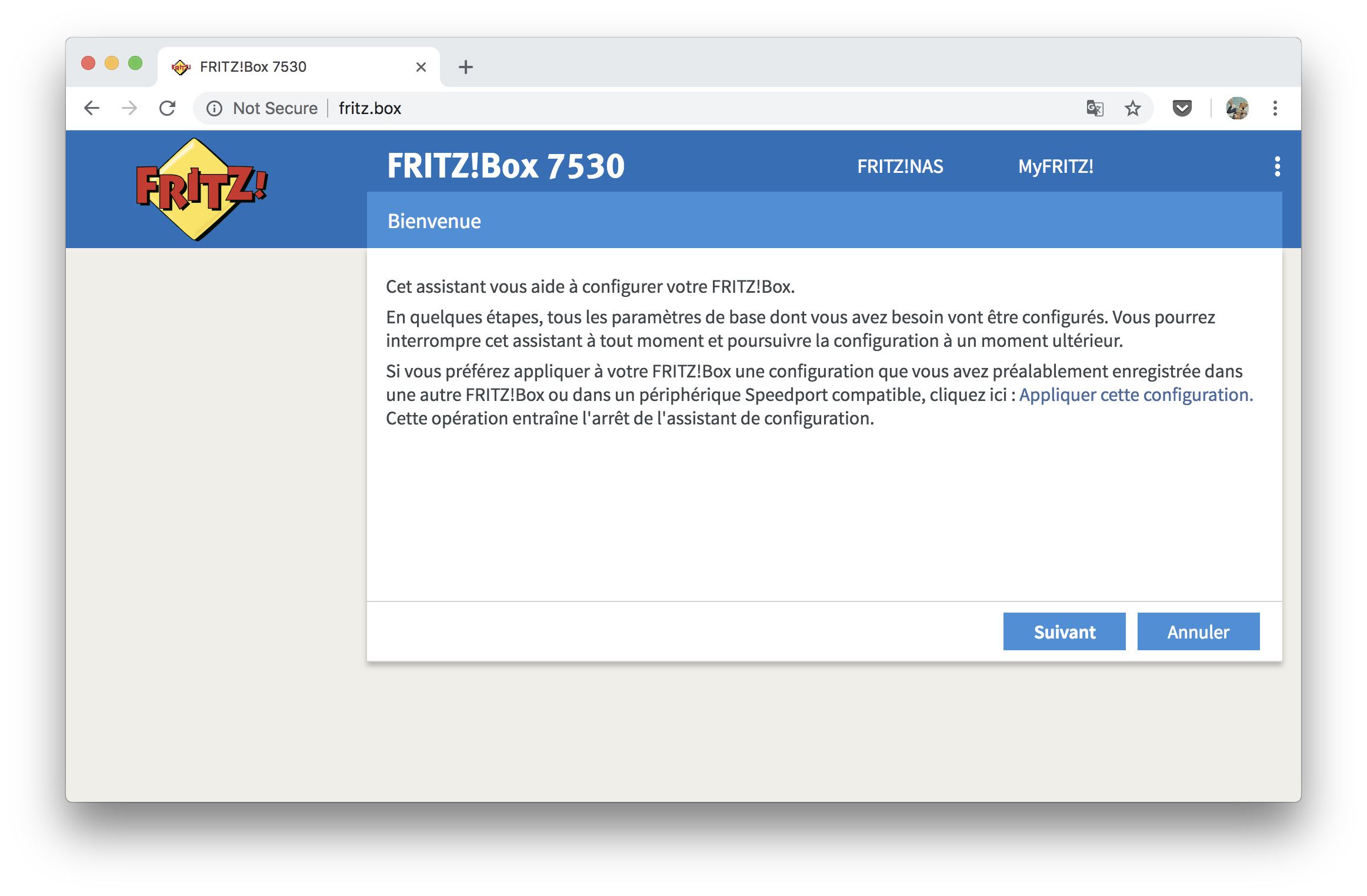 Comment installer et configurer ma FRITZ!Box 7530